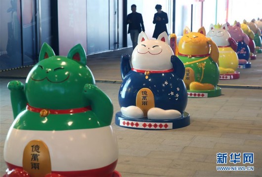 意大利彩色動物藝術雕塑展亮相上海 引導人們關愛動物[圖]